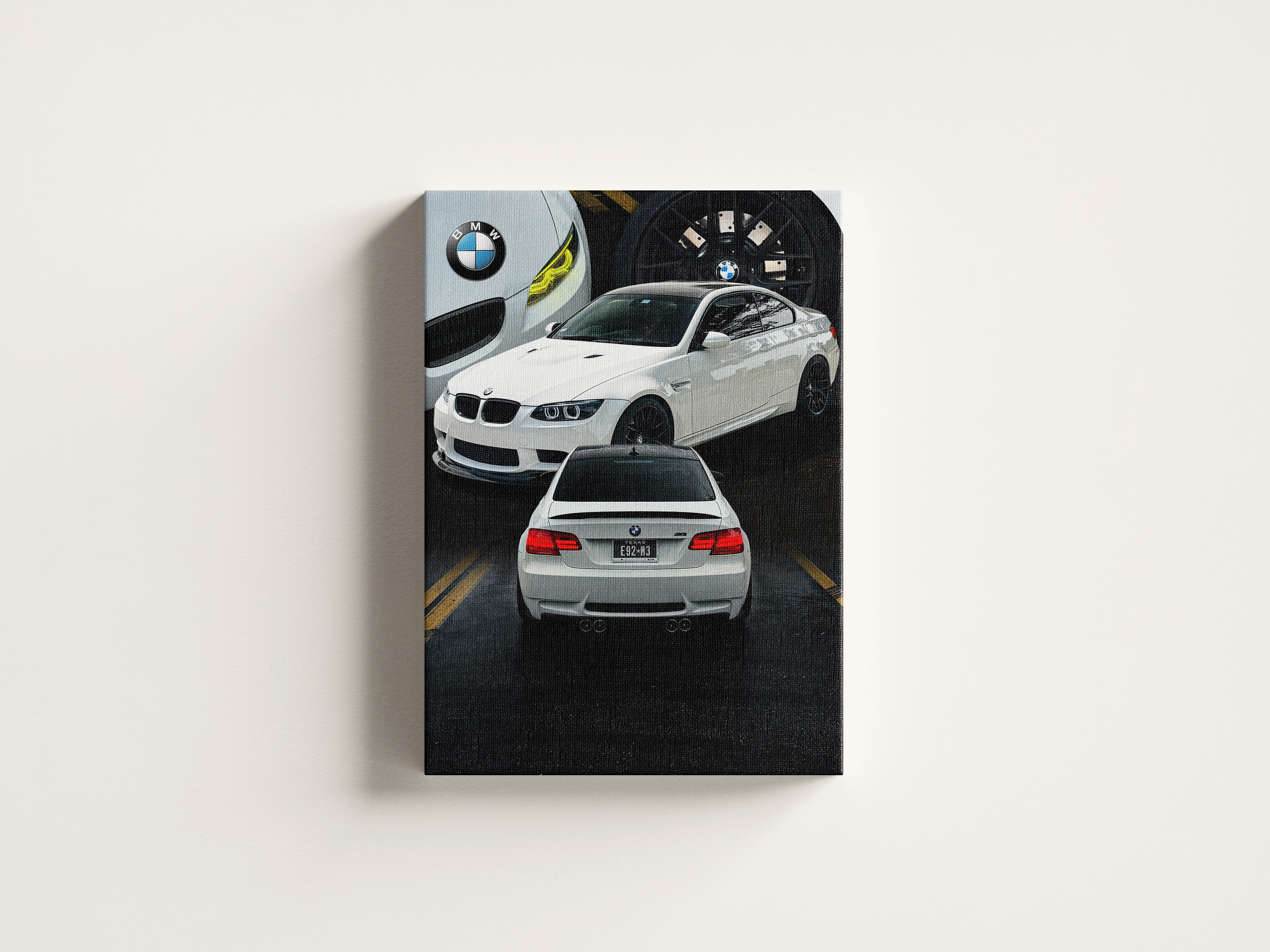 Auto poster na platnu (canvas), primjer 3