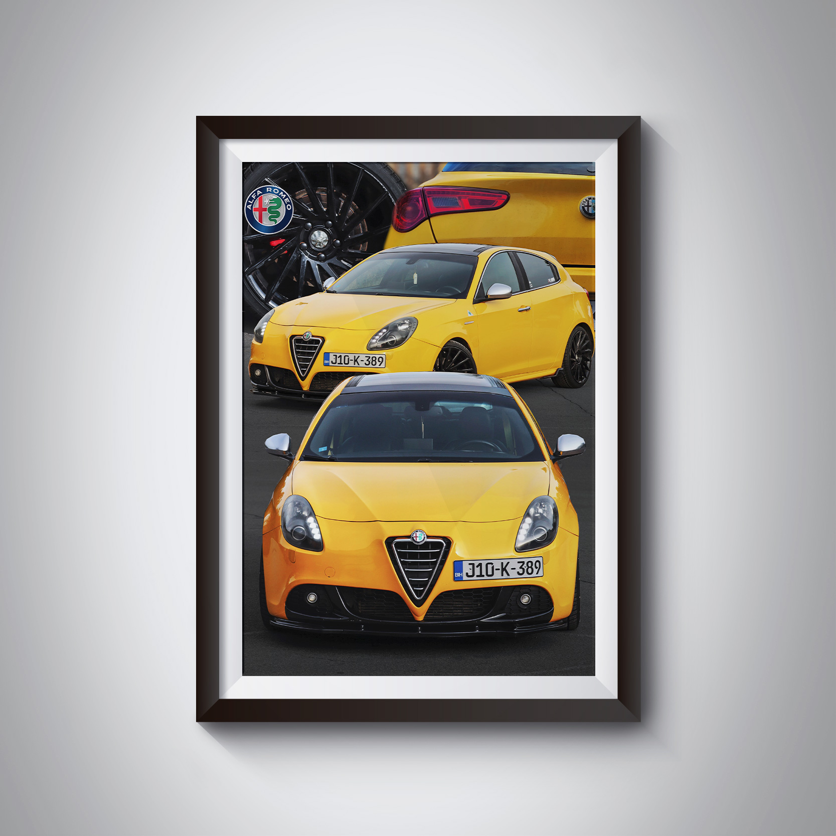 Auto poster u okviru, primjer 1